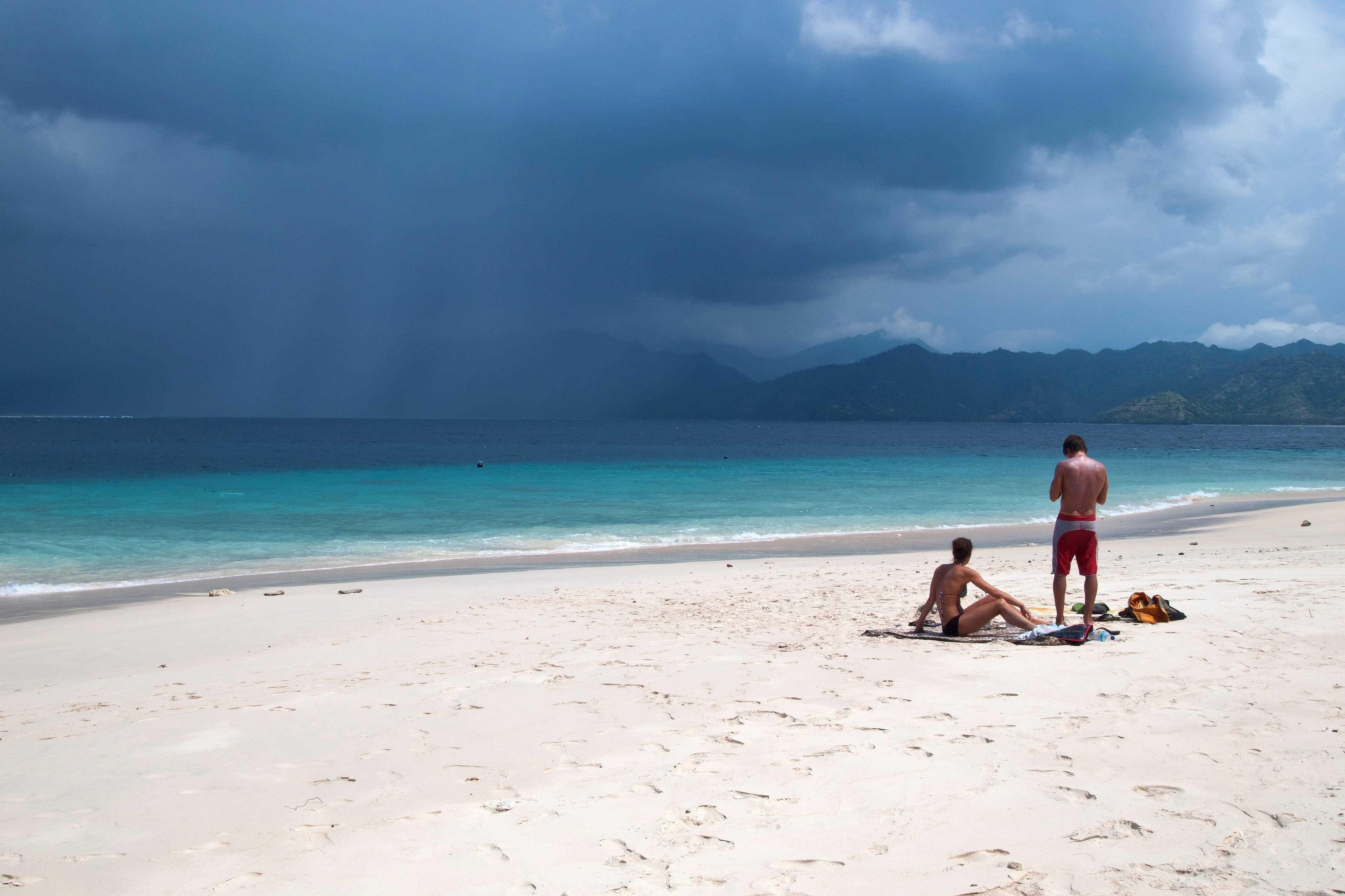 White sand beach on Gili Meno